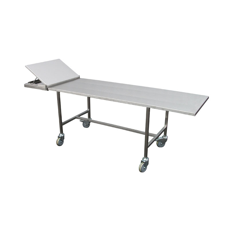 funeral presentation table with fixed legs