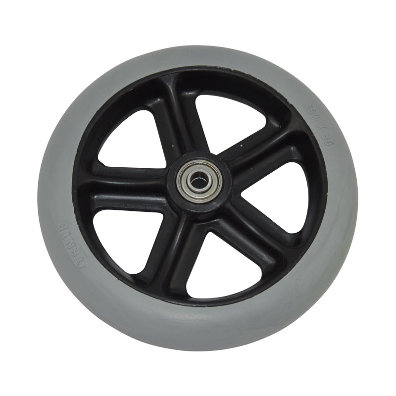 D150 wheel without clevis for funeral stretcher