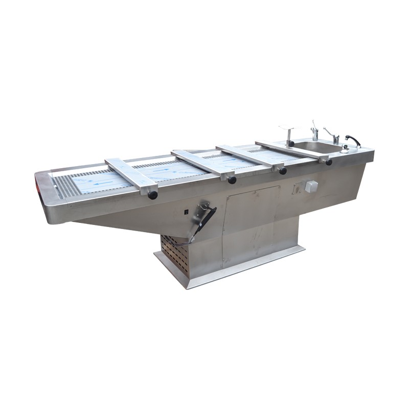 fixed-height suction autopsy table
